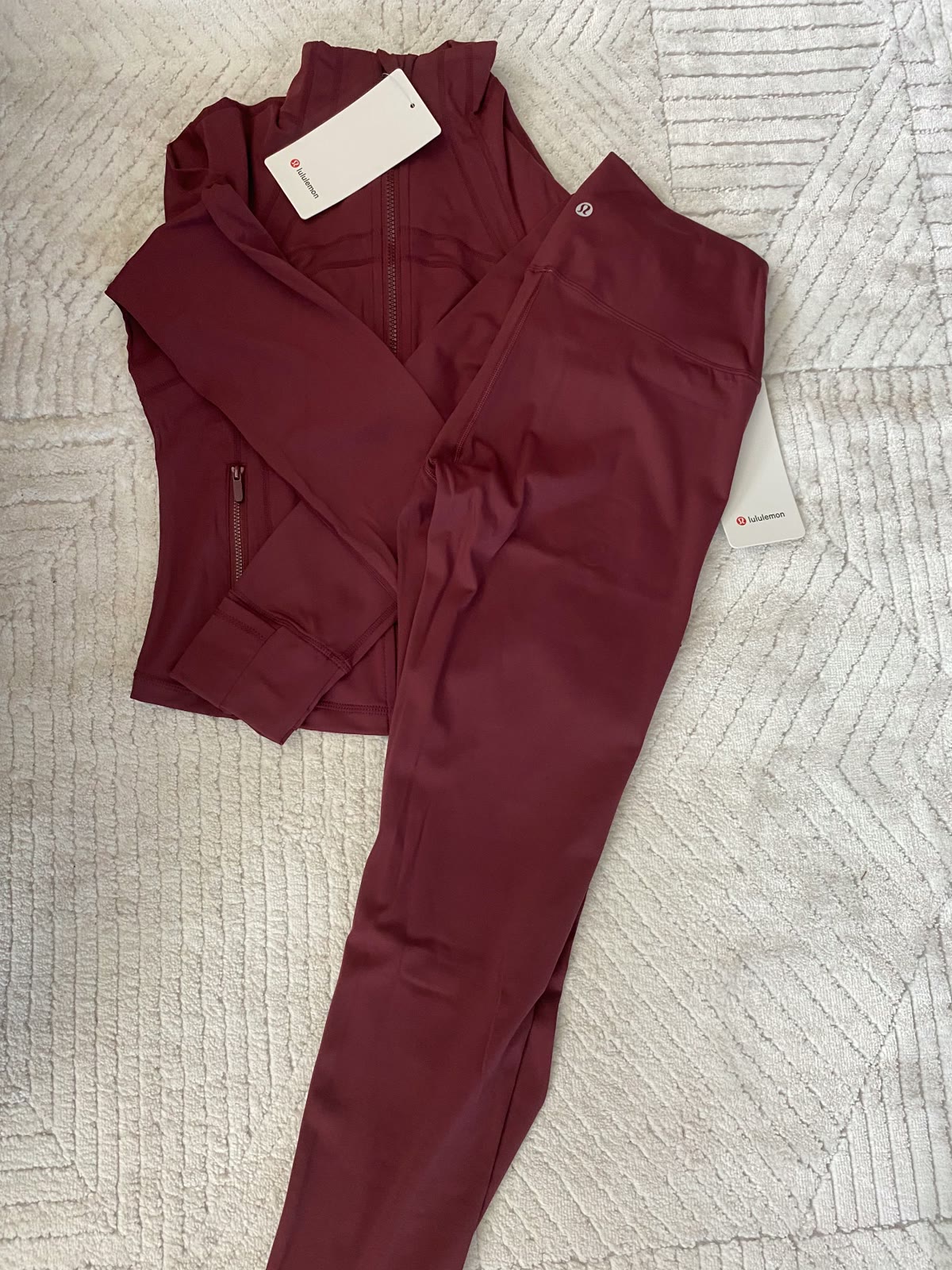 Women's Burgundy Activewear Set